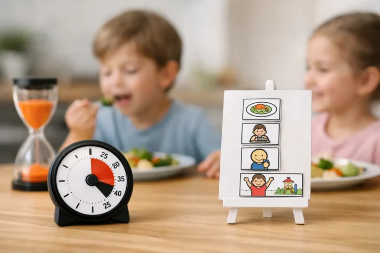 Meal Timers Versus Visual Prompts for Kids